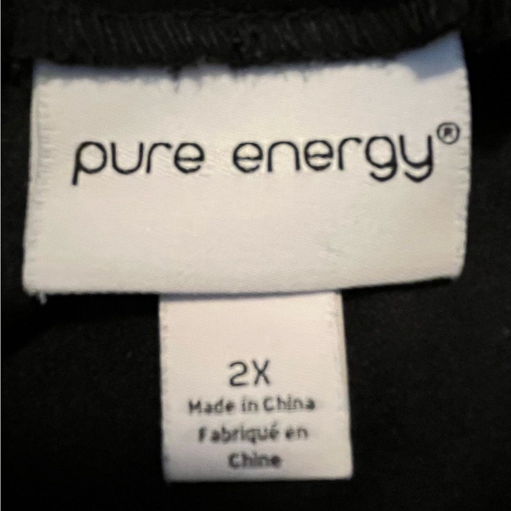 Pure Energy Flowy Black Maxi Skirt with Sheer Overlay - Picture 7 of 8